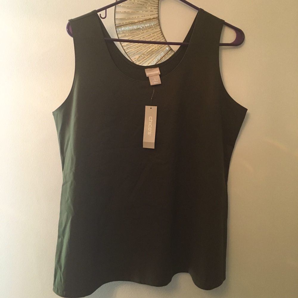 Chico’s shell tank top - Olive Green